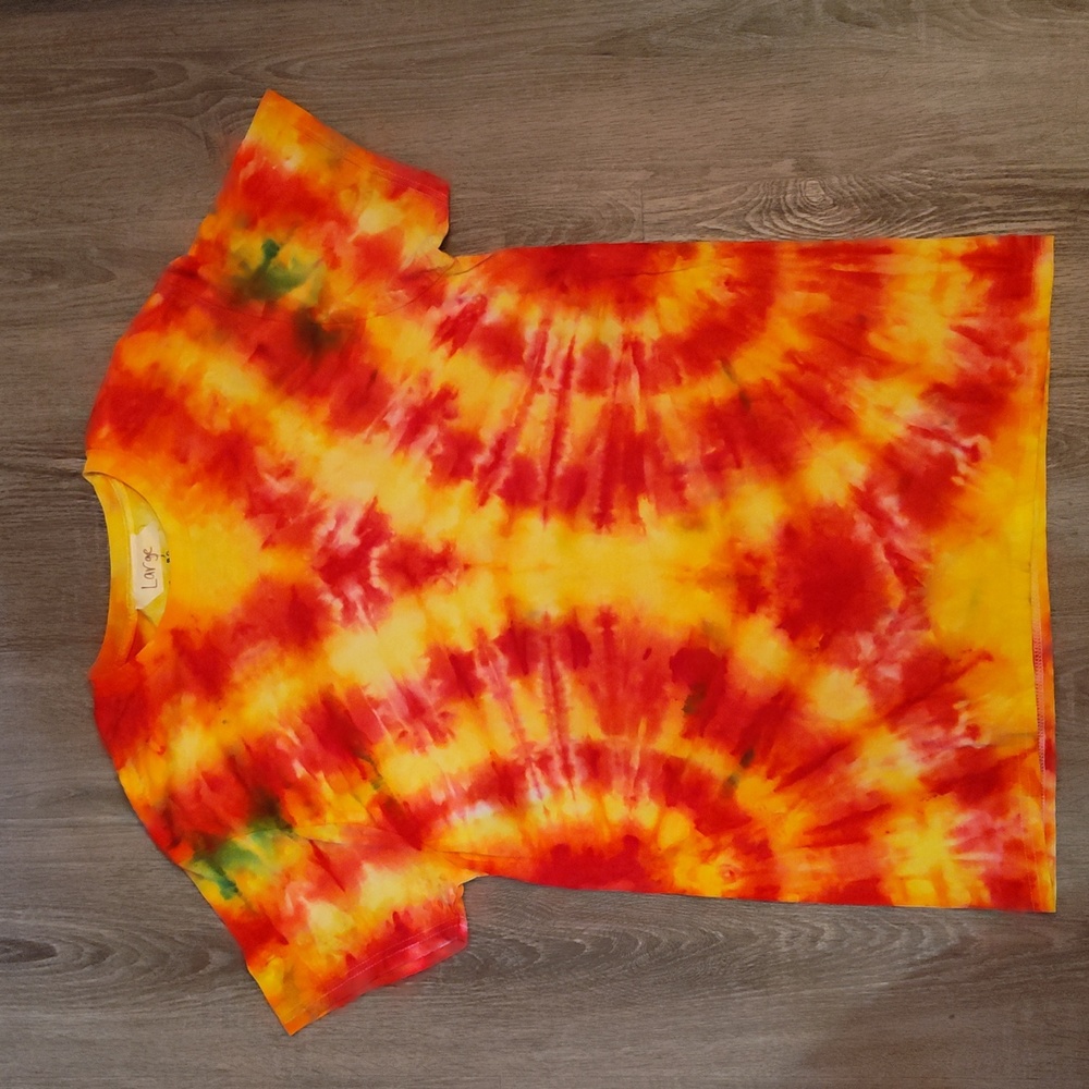 Mens Lg Handmade Tie Dye Shirt